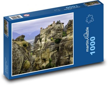 Klasztor grecki - Meteora - Puzzle 1000 elementów, rozmiar 60x46 cm