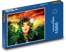 The woman, medusa, mythology Puzzle 1000 pieces - 60 x 46 cm 