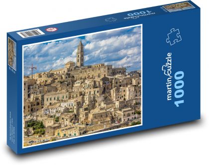 Itálie - Matera, Sassi - Puzzle 1000 dílků, rozměr 60x46 cm