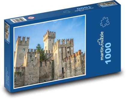 Itálie - Scaliger Hrad - Puzzle 1000 dílků, rozměr 60x46 cm