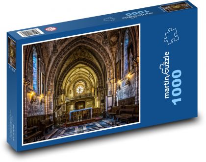 Francie - Kostel - Puzzle 1000 dílků, rozměr 60x46 cm