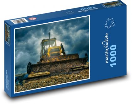 Buldozer - bagr - Puzzle 1000 dílků, rozměr 60x46 cm