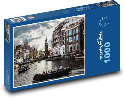 Holandsko - Amsterodam - Puzzle 1000 dílků, rozměr 60x46 cm