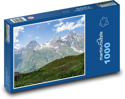 Rakousko - Alpy - Puzzle 1000 dílků, rozměr 60x46 cm