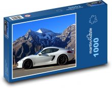Rakousko - Porsche v Alpách Puzzle 1000 dílků - 60 x 46 cm