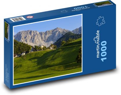 Rakousko - Alpy - Puzzle 1000 dílků, rozměr 60x46 cm