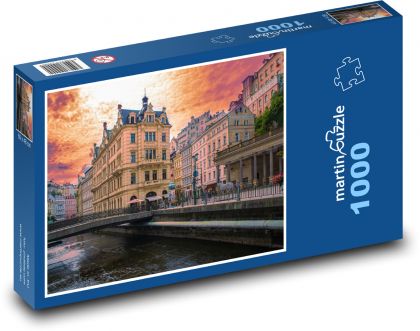 Česká Republika - Karlovy Vary - Puzzle 1000 dílků, rozměr 60x46 cm