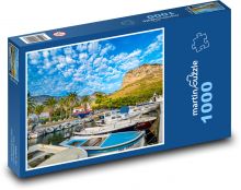 Lode v prístave - Chorvátsko Puzzle 1000 dielikov - 60 x 46 cm 