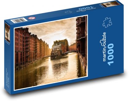 Fluss in Hamburg, Deutschland - Puzzle - 1000 Teile