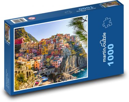 Itálie - Cinque Terre - Puzzle 1000 dílků, rozměr 60x46 cm