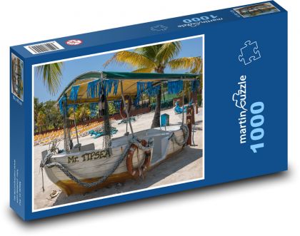 Beach cruise boat - Puzzle 1000 pieces, size 60x46 cm 