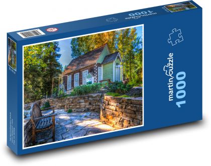 Příroda - dům - Puzzle 1000 dílků, rozměr 60x46 cm