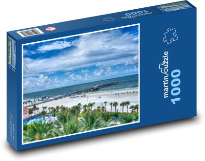 USA - pláž - Puzzle 1000 dielikov, rozmer 60x46 cm