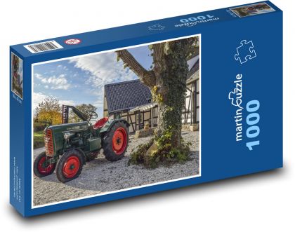 Traktor mit rotem Rad - Puzzle - 1000 Teile