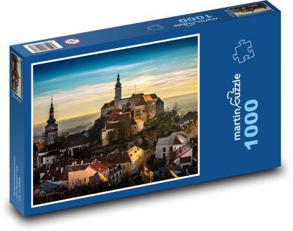 Mikulov o wschodzie słońca - Czechy - Puzzle 1000 elementów, rozmiar 60x46 cm