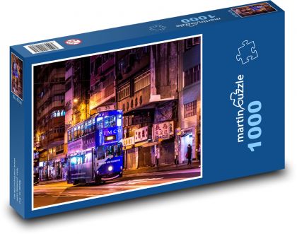 Čína - Hongkong - Puzzle 1000 dílků, rozměr 60x46 cm
