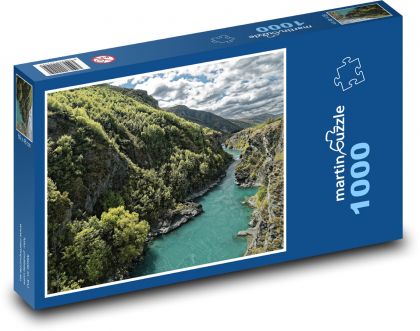 Nový Zéland - řeka - Puzzle 1000 dílků, rozměr 60x46 cm
