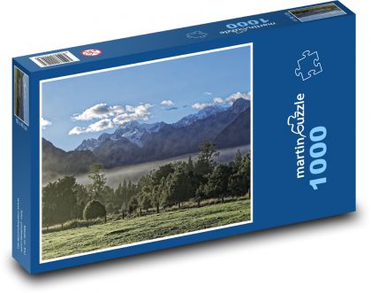 Nový Zéland - příroda - Puzzle 1000 dílků, rozměr 60x46 cm