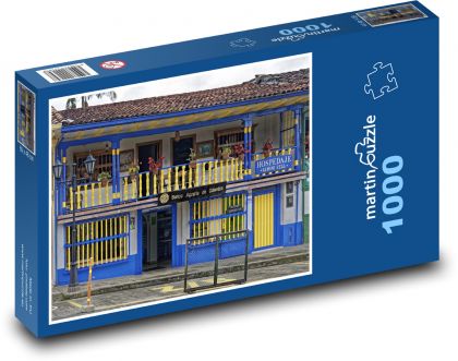 Salento - kolumbijská architektúra - Puzzle 1000 dielikov, rozmer 60x46 cm