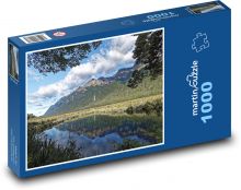 Lake Mirror, Nový Zéland Puzzle 1000 dielikov - 60 x 46 cm 