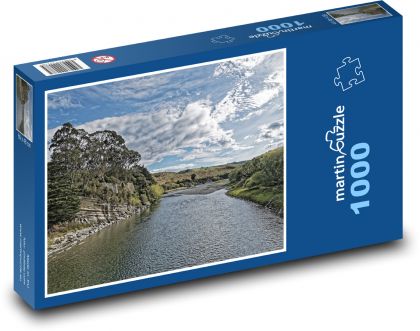 Nový Zéland - Waiau River - Puzzle 1000 dílků, rozměr 60x46 cm
