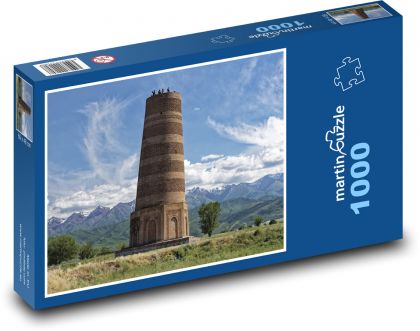 Věž v Kyrgyzstánu - puzzle 1000 dílků