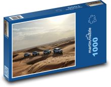 Autá jazdiace púšťou Puzzle 1000 dielikov - 60 x 46 cm 