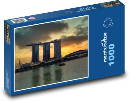 Singapur - Marina Bay - Puzzle 1000 dílků, rozměr 60x46 cm