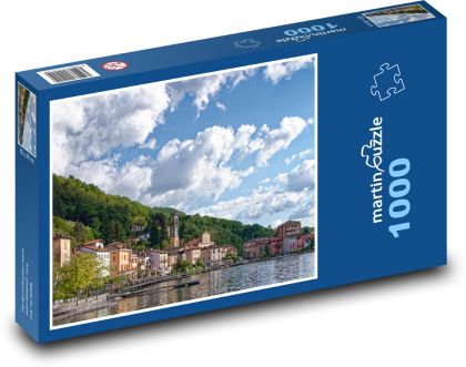 Itálie - Porto Ceresio - Puzzle 1000 dílků, rozměr 60x46 cm