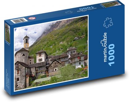 Szwajcaria - Ticino - Puzzle 1000 elementów, rozmiar 60x46 cm
