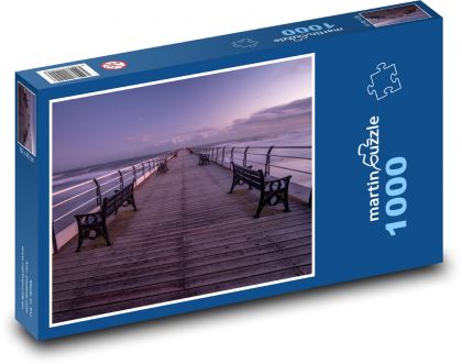 Dlouhé molo na moři - puzzle 1000 dílků