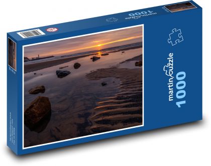 Sunset over the bay - Puzzle 1000 pieces, size 60x46 cm 