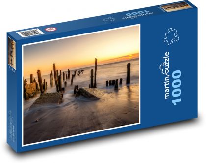 Pobrežie Anglicka - Yorkshire - Puzzle 1000 dielikov, rozmer 60x46 cm