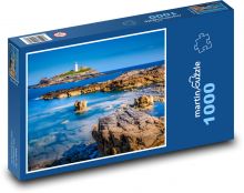 Leuchtturm, Klippe, Meer Puzzle 1000 Teile - 60 x 46 cm