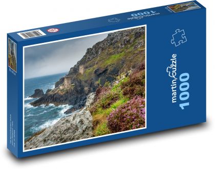Hrad a rozbouřené moře - puzzle 1000 dílků
