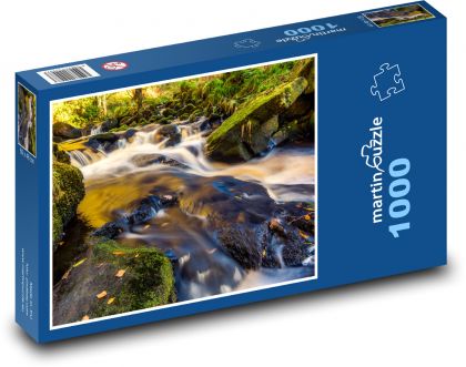 Forest brook in moss and stones - Puzzle 1000 pieces, size 60x46 cm 