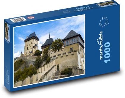 hrad Karlštejn - Puzzle 1000 dielikov, rozmer 60x46 cm