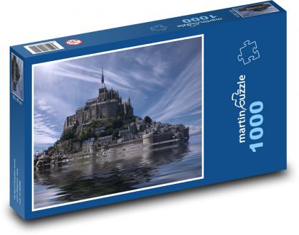 Francie - Mont Saint Michel  - Puzzle 1000 dílků, rozměr 60x46 cm