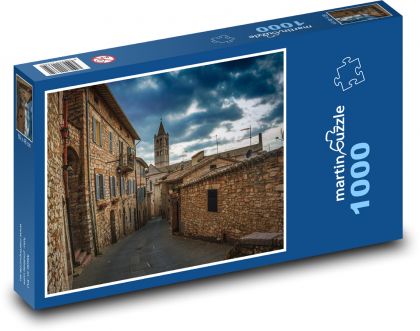 Kamenná ulička v Itálii - puzzle 1000 dílků