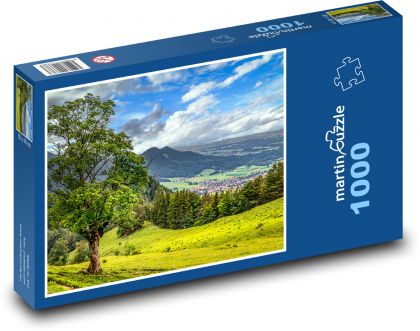 Mountains, forest, nature - Puzzle 1000 pieces, size 60x46 cm 