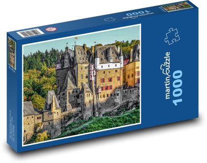 Niemcy - Zamek Eltz - Puzzle 1000 elementów, rozmiar 60x46 cm