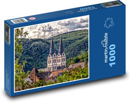 Bacharach – město na Rýně - puzzle 1000 dílků