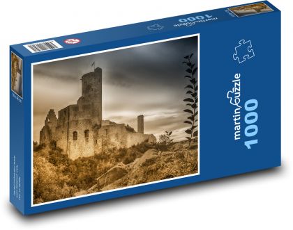 Německo - hrad Monreal - Puzzle 1000 dílků, rozměr 60x46 cm