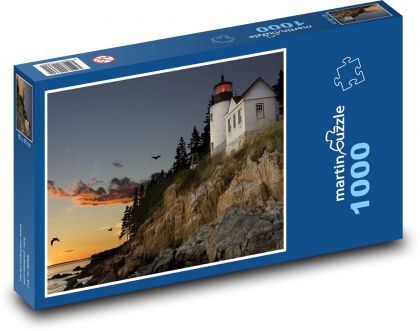 Rock lighthouse - Puzzle 1000 pieces, size 60x46 cm 