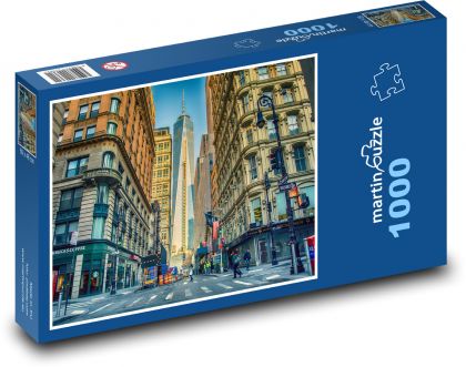 USA - Manhattan - Puzzle 1000 dílků, rozměr 60x46 cm