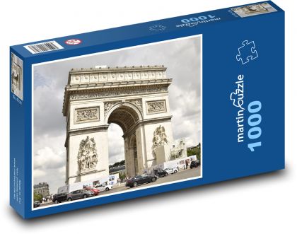 Francie, Vítězný oblouk - Puzzle 1000 dílků, rozměr 60x46 cm