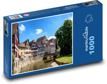 Německo - Fachwerkhauser - Puzzle 1000 dílků, rozměr 60x46 cm