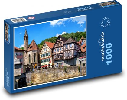 Nemecko - Fachwerkhauser - Puzzle 1000 dielikov, rozmer 60x46 cm