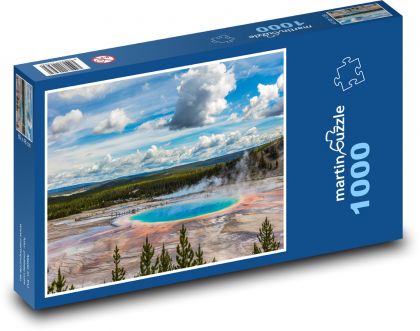 Yellowstonský národní park - Puzzle 1000 dílků, rozměr 60x46 cm