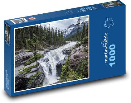 Wild mountain river in canyon - Puzzle 1000 pieces, size 60x46 cm 